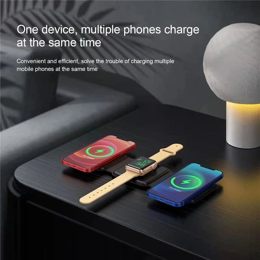 HGT - 3 In 1 Magnetic Wireless Charger